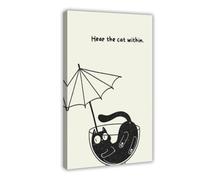 Imaginative Cat Cocktails Canvas Poster Bedroom Decor Landscape Office Room Decor Gift 16x24inch(40x60cm)