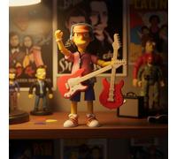 The Simpsons 12.7cm Otto Collectible Action Figure by JAKKS Pacific, with Electric Guitar Accessory, Articulated Action Figurine, Collector's Display Packaging