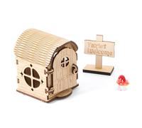 Imaginative Pretend Play Accessory Wooden Fantasy Home with Connection Together Parts Imagination Development Toy
