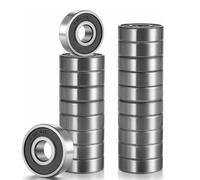 IMAGINE 20 Pcs 608 2RS Ball Bearings - Bearing Steel and Double Rubber Sealed Miniature Deep Groove Ball Bearings (8mm x 22mm x 7mm)