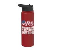 Imagine A Country So Great Even The People Tshirt American Stainless Steel Insulated Water Bottle