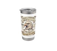 Imagine A Country So Great Patriotic America Flag Stainless Steel Insulated Tumbler