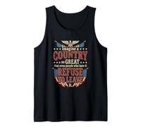 Imagine A Country So Great Patriotic America Flag Tank Top