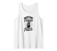 Imagine All The People Living in Peace - Weed for Peace Tank Top