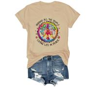 Imagine All The People Living Life in Peace Shirt, Imagine All The People Living Life in Peace T-Shirt, Unisex Khaki