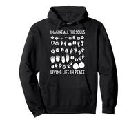 Imagine All The Souls Living Life In Peace. Pullover Hoodie