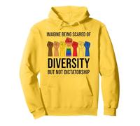 Imagine Being Scared of Diversity But Not Dictatorship Sign Pullover Hoodie