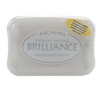 Imagine Crafts Brilliance Pigment Ink Pad-Moonlight White