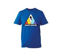 Imagine Dragons Evolve Tour T-Shirt - Band Music Tee Dragons Triangle Logo Tee Top Unisex for Men and Women (Royal, 7 Years)