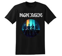 Imagine Dragons Group Mens Black T-Shirt Unisex Graphic Printed Tee Size S