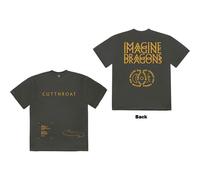 Imagine Dragons Men's Cutthroat Symbols Cotton T-Shirt in Charcoal | Size: XL Imagine Dragons Charcoal XL