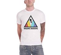Imagine Dragons T Shirt Triangle Band Logo Official Mens White L
