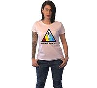 Imagine Dragons T Shirt Triangle Logo Official Womens Skinny Fit White S