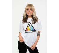 Imagine Dragons Triangle Band Logo T-Shirt in White | Size: XL Imagine Dragons White XL