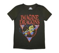 Imagine Dragons Women's Skeleton Flute T-Shirt in Green | Size: Large Imagine Dragons Green L