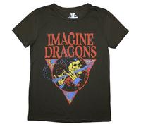 Imagine Dragons Women's Skeleton Flute T-Shirt in Green | Size: Large Imagine Dragons Green L
