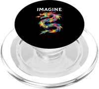 Imagine Fantasy Dragon Tattoo Style PopSockets PopGrip for MagSafe