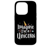 Imagine I'm A Unicorn Typography Case for iPhone 14 Pro