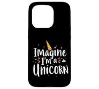 Imagine I'm A Unicorn Typography Case for iPhone 15 Pro