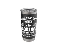 Imagine Life Without Curling Stainless Steel Insulated Tumbler