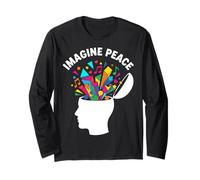 Imagine Peace Colorful Mind Explosion Long Sleeve T-Shirt