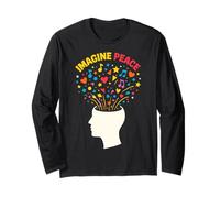 Imagine Peace Colorful Mind Explosion Long Sleeve T-Shirt