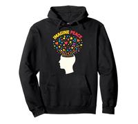 Imagine Peace Colorful Mind Explosion Pullover Hoodie