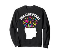 Imagine Peace Colorful Mind Explosion Sweatshirt