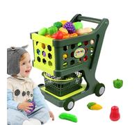 Imagine Playing Toy for Grocery Stores - Shopping Trolley, Toy Trolley, Grocery Store Pretend To Be A Game With Double Basket And Rolling Walls For Children