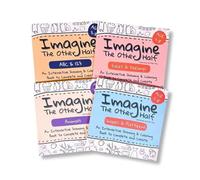Imagine The Other Half: Interactive Creative Drawing & Coloring Book for Kids Ages 3-8, Finish the Picture Animal Activity Book, Symmetry Sketch Art Workbook, Travel & Homeschool Essentials (4PCS)
