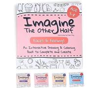Imagine the Other Half: Interactive Kids Creative Drawing & Coloring Book, Screen-Free Play Book, Build Visual Thinking, Imagination Development, Anti-Bleed Pages, for Kid Ages 3-8 (C)