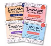 Imagine the Other Half: Interactive Kids Creative Drawing & Coloring Book, Various Themes Drawing Activity Book, Early Learning Art Workbook, Imagination Development, Easy and Fun (Set)