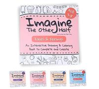 Imagine the Other Half: Interactive Kids Creative Drawing & Coloring Book, Various Themes Drawing Activity Book, Early Learning Art Workbook, Imagination Development, Easy and Fun (#A)