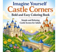 Imagine Yourself: Castle Corners Bold and Easy Coloring Book: Simple and Relaxing Castle Scenes for Adults (Imagine Yourself Coloring Series)