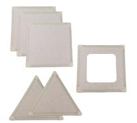 ImagineHaven Magnetic Panel Playhouse - Square and Triangle Panel Booster Pack, Lightweight Panels with Built-in Magnets Easily Snap Together - Requires Big Set