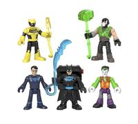 Imaginext DC Pack 5 Figures Batman Tech Dolls Character Toy Gift for Kids 3+ Years Old (Mattel GXD67)