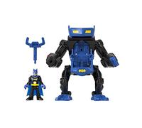 Imaginext DC Super Friends Batman Battling Robot with Poseable Figure and Lights for Preschool Pretend Play Ages 3+ Years, HGX79