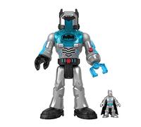 Imaginext DC Super Friends Batman Toy Insider & Exo Suit 12-Inch Robot with Lights Sounds & Figure for Ages 3+ Years, Defender Grey, HMK88