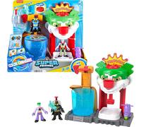 Imaginext DC Super Friends Batman Toy The Joker Funhouse Playset Color Changers with 2 Figures & Accessories for Ages 3+ Years,HMX55