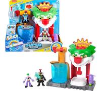 Imaginext DC Super Friends Batman Toy The Joker Funhouse Playset Color Changers with 2 Figures & Accessories for Kids Age 3+ Years