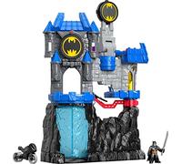Imaginext DC Super Friends Batman Toy, Wayne Manor Batcave Playset with Figure Batcyle & Accessories for Ages 3+ Years, FMX63