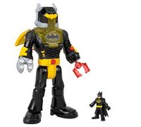 Imaginext DC Super Friends Batman Toys Insider & Exo Suit 12-Inch Robot with Lights & Sounds for Ages 3+ Years, Black, HYG31