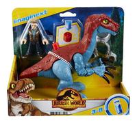 Imaginext Jurassic World Action Figure - Therizinosaurus & Owen Dinosaur