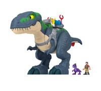 Fisher-Price Imaginext Jurassic World Rebirth Dinosaur Playset, Ultimate Action Chomp T. rex 18-inch Dino Toy with Lights, Sounds, Motion & 2 3-inch Action Figures, JGR40