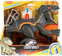 Fisher-Price Imaginext Jurassic World Dinosaur Toy Indoraptor Figure with Scratching Action & Accessories for Preschool Play Ages 3+ Years, HRK70