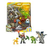 Imaginext Jurassic World Dinosaur Toys, Track & Trail Dino Pack with Owen Grady and Blue for Preschool Pretend Play, 12 Pieces, HND46