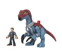 Fisher-Price Imaginext Jurassic World Dominion Therizinosaurus Dinosaur & Owen Grady 3-Piece Poseable Figure Set for Preschool Kids Ages 3 and Up