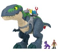 Fisher-Price Imaginext Jurassic World Rebirth Dinosaur Playset, Ultimate Action Chomp T. rex 18-inch Dino Toy with Lights, Sounds, Motion & 2 3-inch Action Figures, JGR40