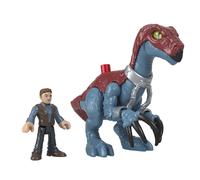 Fisher-Price Imaginext Jurassic World Dominion Therizinosaurus Dinosaur & Owen Grady 3-Piece Poseable Figure Set for Preschool Kids Ages 3 and Up