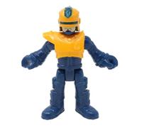 Imaginext Replacement Part for Fisher-Price Toddler Robocop Playset - Replacement Poseable Robot Police Officer Figure - Dressed in Blue and Orange Outfit with Non Removable Helmet